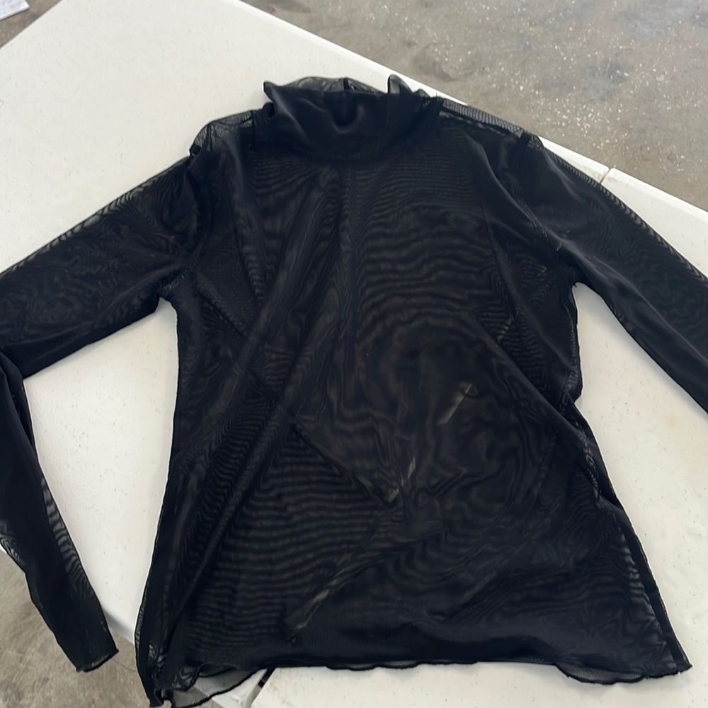 See through long sleeve blouse for Zara